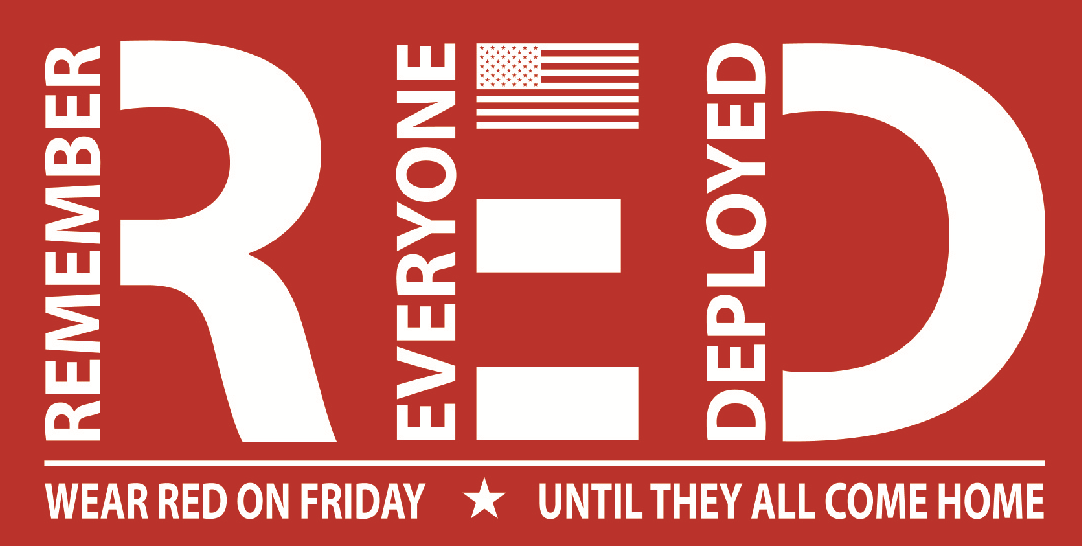 Wear red on friday until they all come home